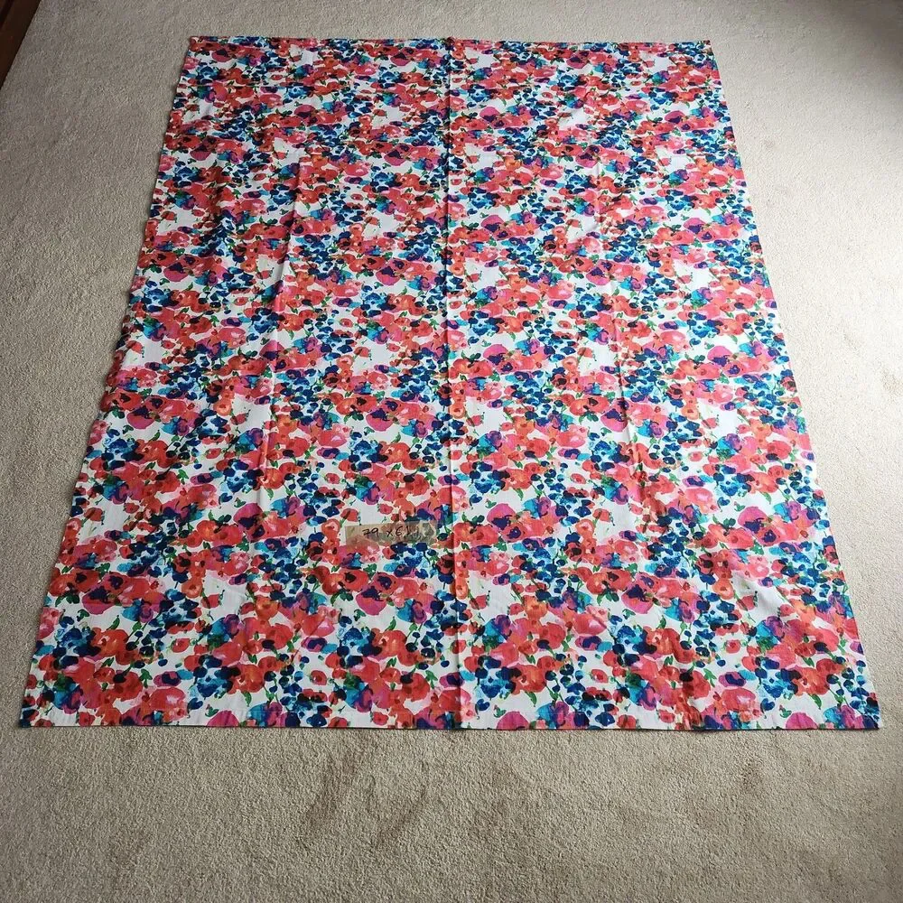 kate spade Rosa Terrace rectangular Tablecloth Floral Pink Blue 61 x 79 Oblong